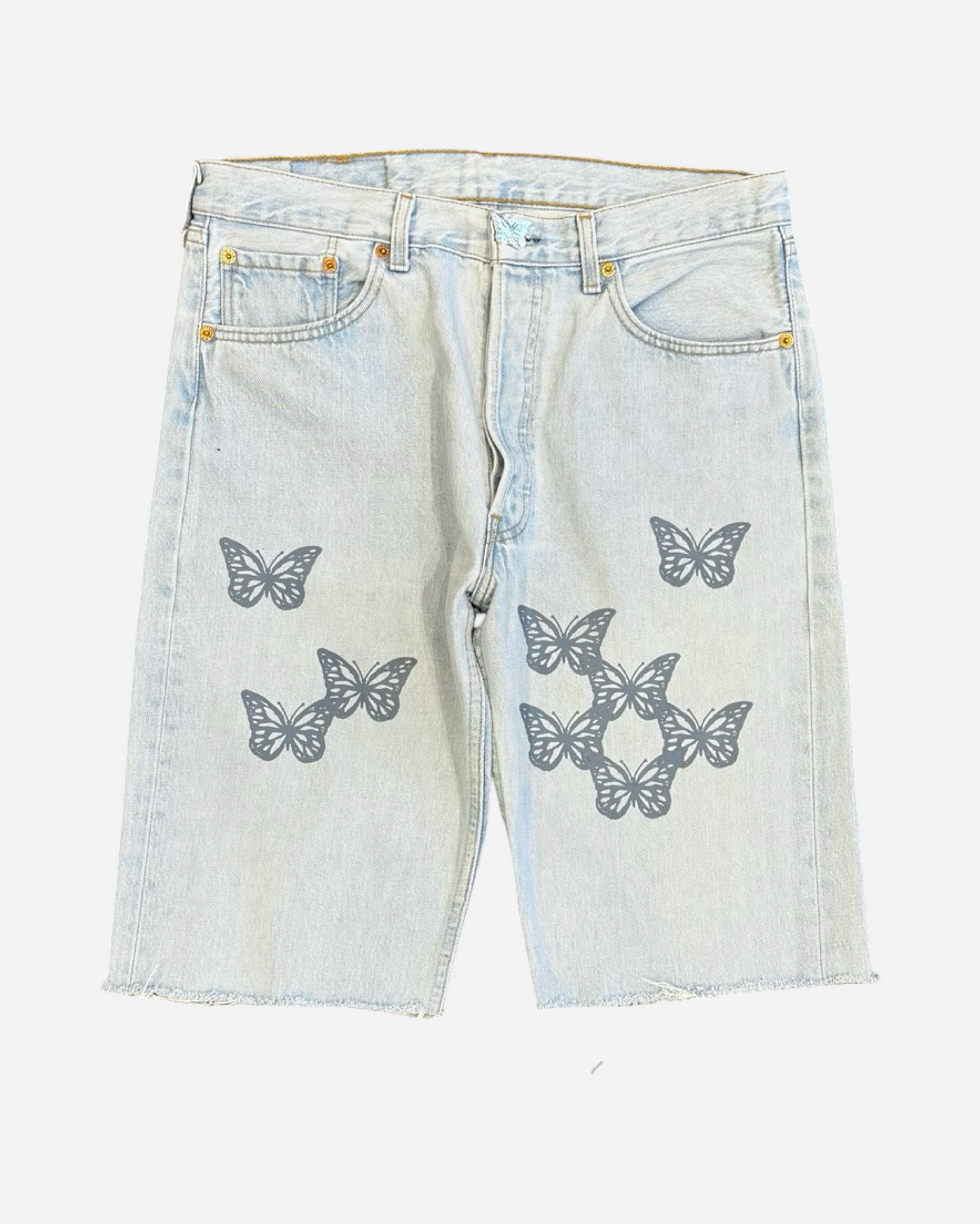 Butterfly Denim Shorts