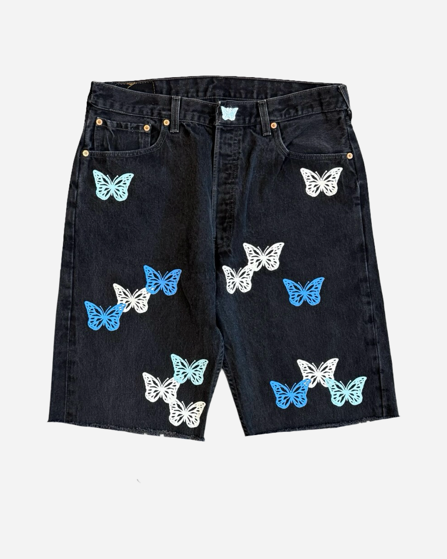Butterfly Denim Shorts