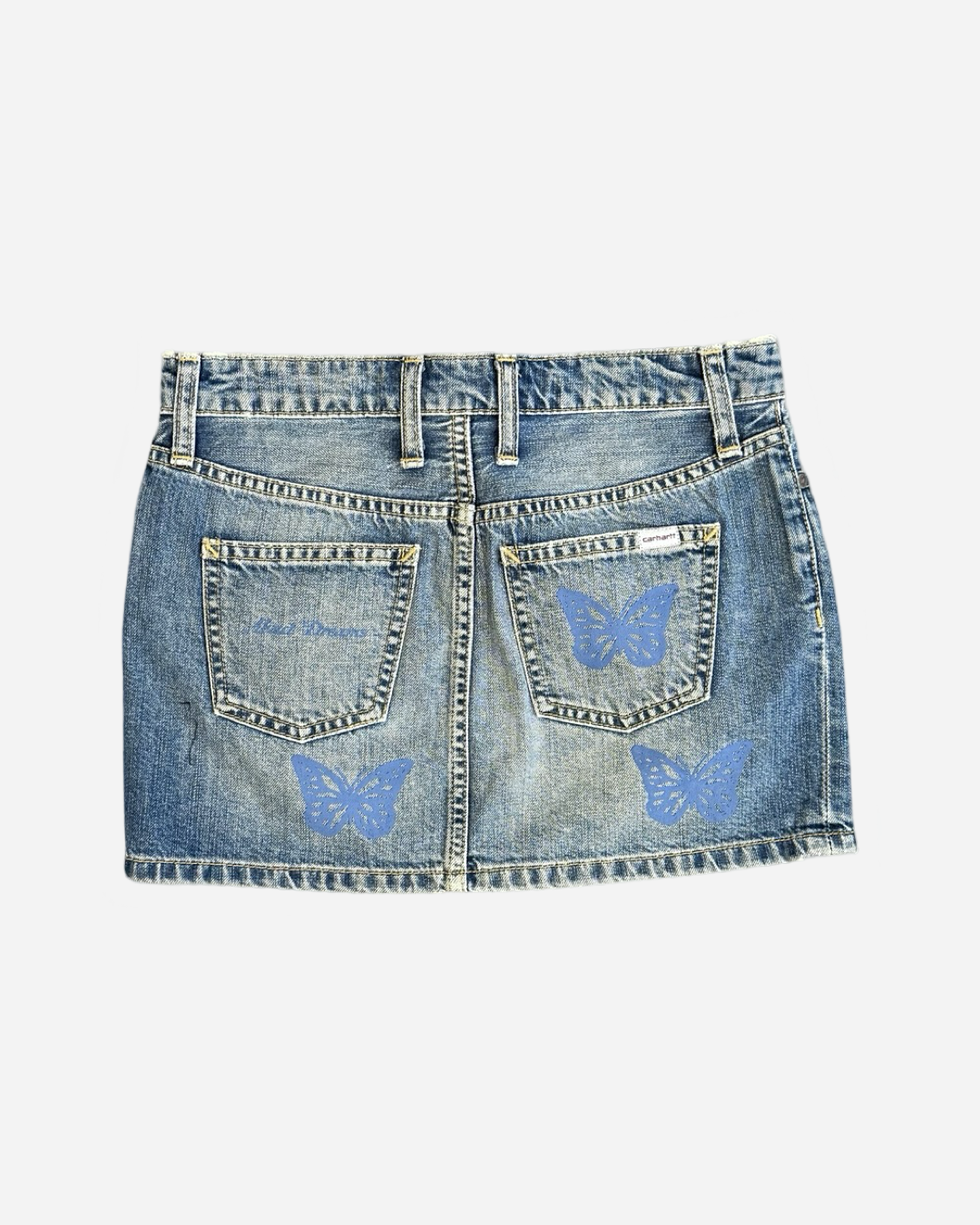 Butterfly Denim Skirt