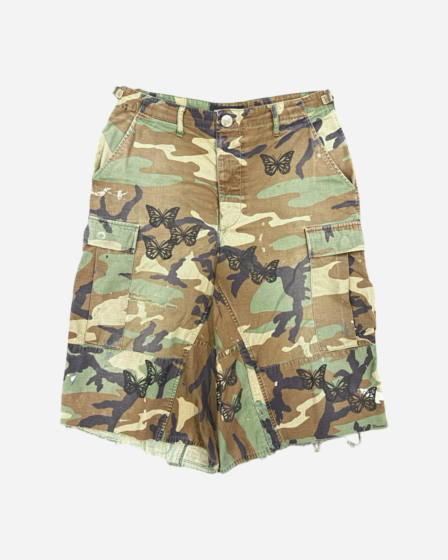 Butterfly Camo Long Shorts
