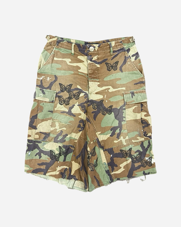 Butterfly Camo Long Shorts