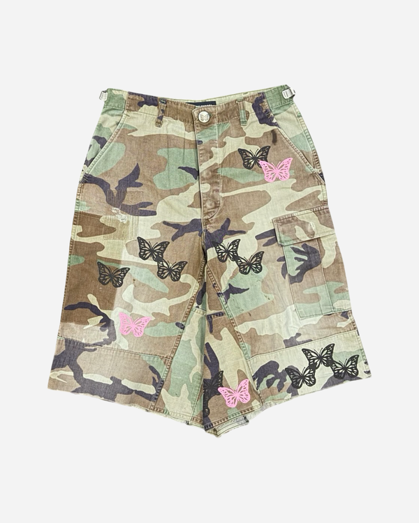Butterfly Camo Long Shorts