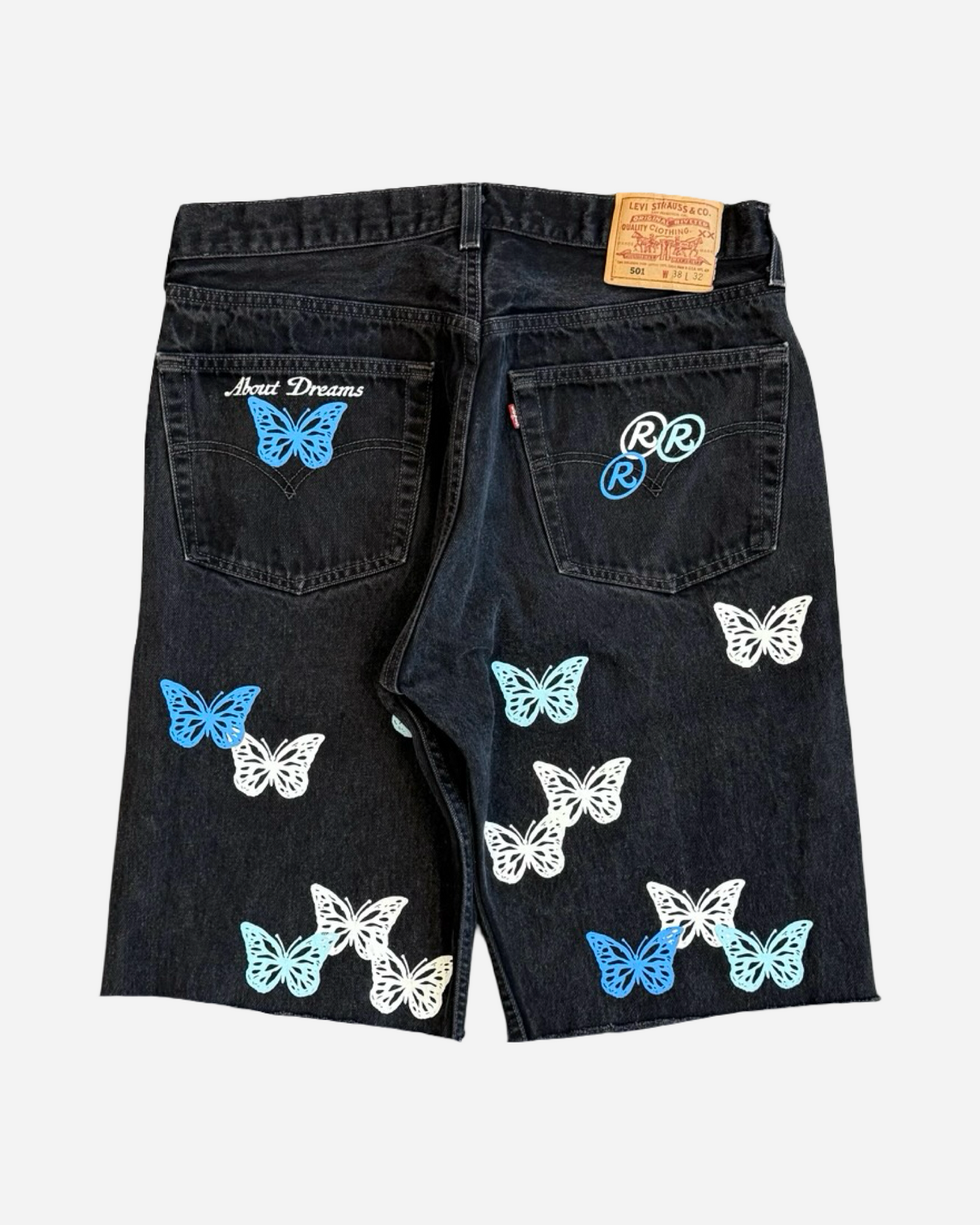 Butterfly Denim Shorts