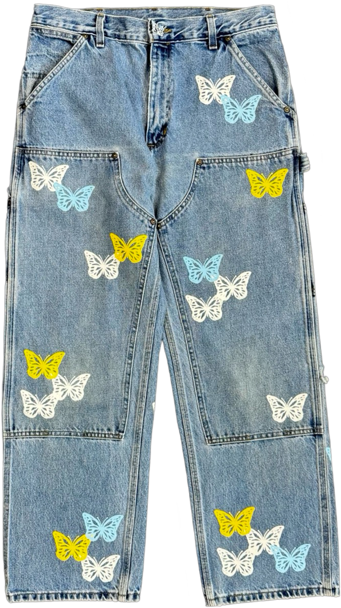 About Dreams Butterfly Carpenter Pants