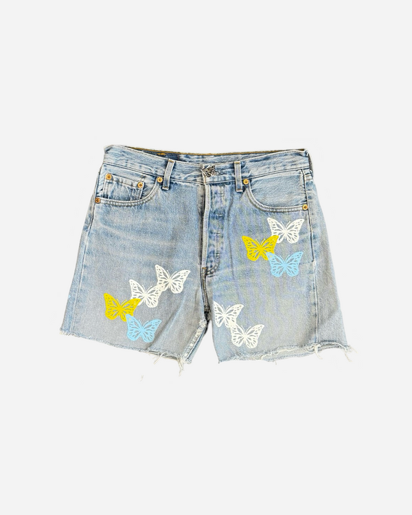 Butterfly Denim Shorts US28