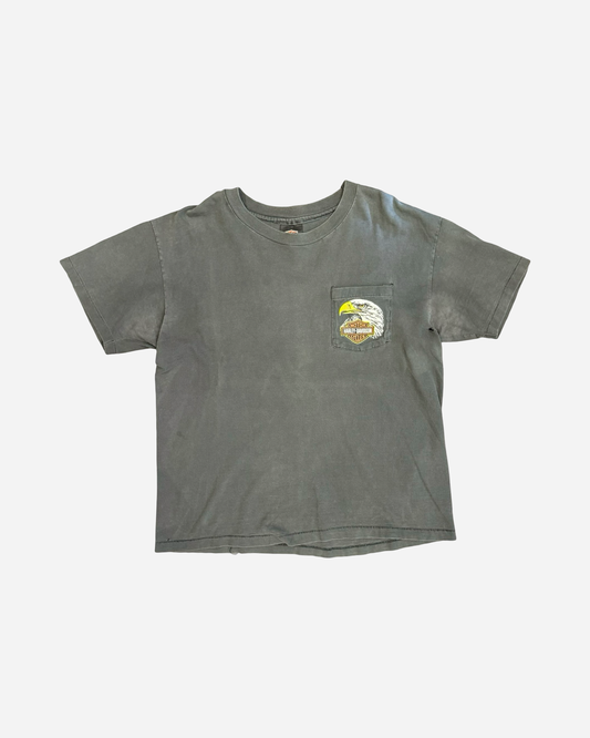 90s Harley Davidson Eagle Pocket Tee [L]