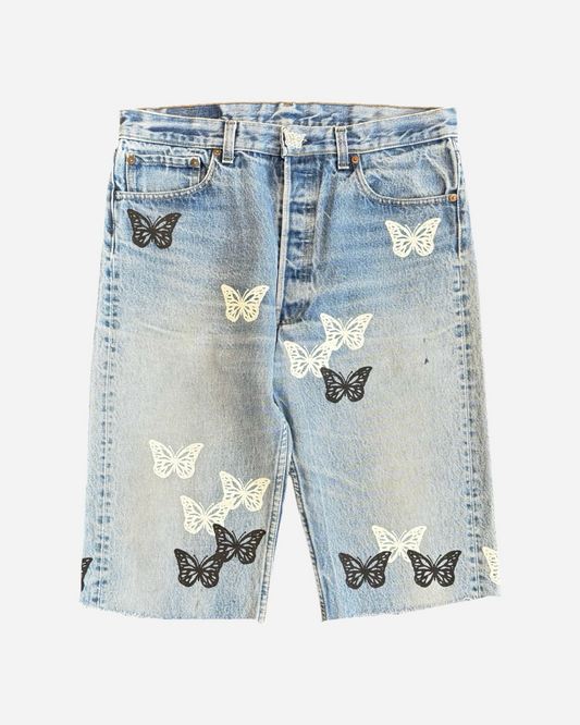 Classic Butterfly Denim Shorts