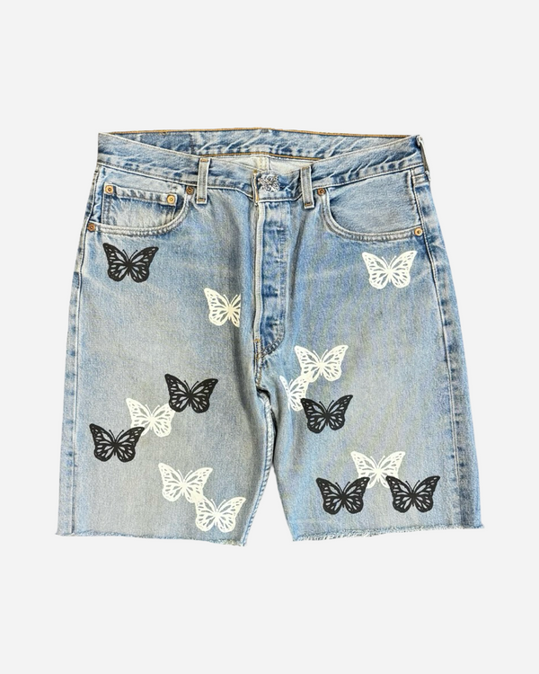 Classic Butterfly Denim Shorts