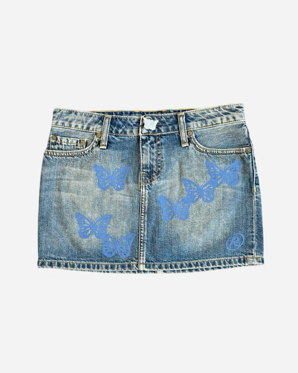 Butterfly Denim Skirt