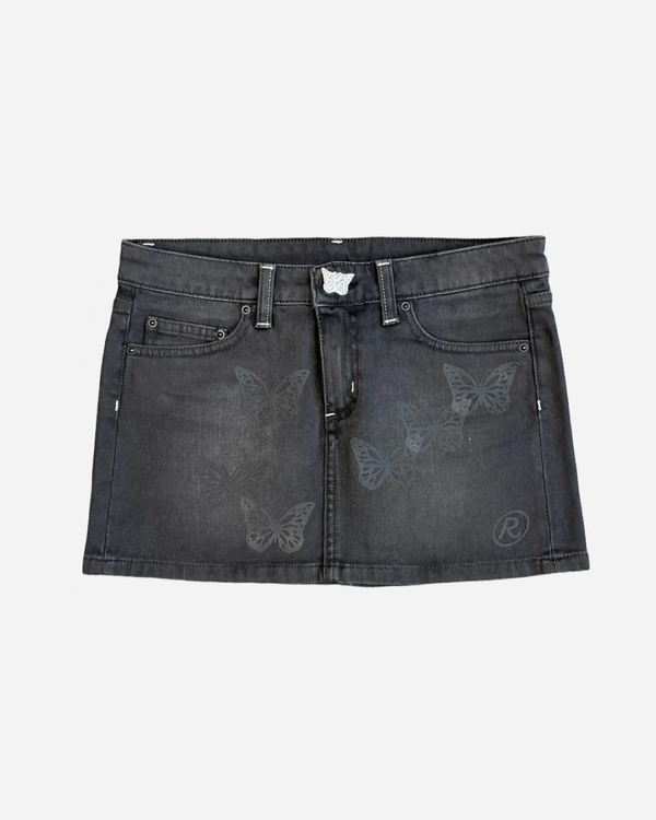 Butterfly Denim Skirt